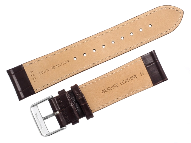 Pasek Tommy Hilfiger 1791126 Ciemny Brąz Aligator.
